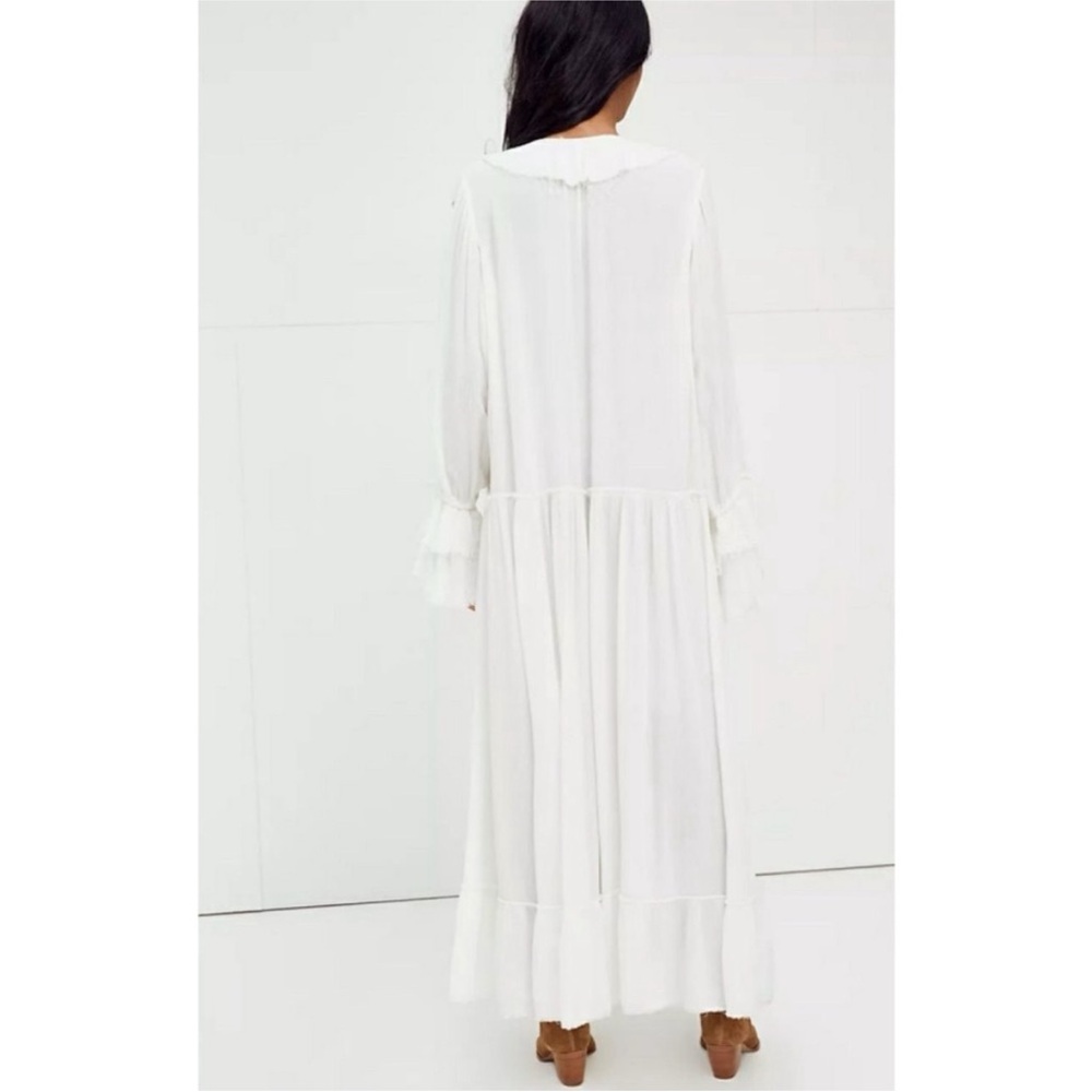 Free People Dreamy White Maxi Ruffle Sweet Darlin Dress - Picture 10 of 14